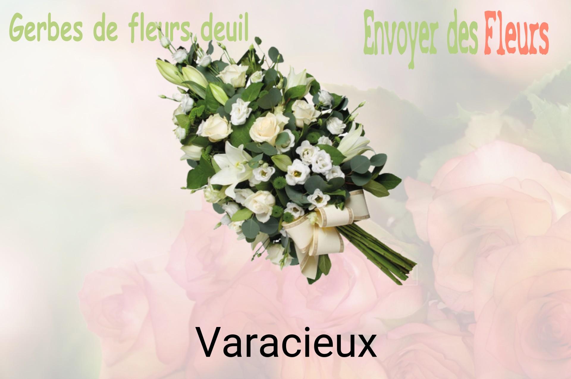 Gerbe de fleurs de deuil livrée à Varacieux